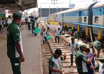 खोरधारोड रोड मंडल द्वारा स्वच्छता पखवाड़ा