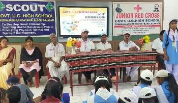 ସରକାରୀ ଉଚ୍ଚ ବିଦ୍ୟାଳୟ, କେ. ଏମ.ଭାଲିଆସାହିଠାରେ ଗାନ୍ଧୀ ଜୟନ୍ତୀ ପାଳିତ
