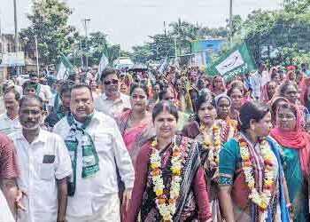 ଆନନ୍ଦପୁର ନିର୍ବାଚନ ମଣ୍ଡଳୀରେ ଜନସମ୍ପର୍କ ପଦଯାତ୍ରା : ବିଶାଳ ଜନସମାଗମ