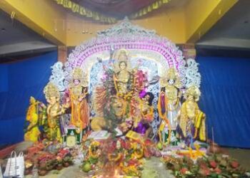 ରାଇରଙ୍ଗପୁର ସହର ରେ ମାଁ ଜଗତ ଜନନୀ ଦୂର୍ଗା ମାଁ ଙ୍କ ମହା ଅଷ୍ଟମୀ ପୂଜା ପାଳିତ ହୋଇଯାଇଛି