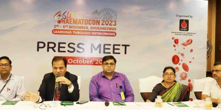 ହେମାଟୋକନ୍‍ ୨୦୨୩ ଇଣ୍ଡିଆନ୍‍ ସୋସାଇଟି ଅଫ୍‍ ହେମାଟୋଲୋଜି ଆଣ୍ଡ ବ୍ଲଡ୍‍ ଟ୍ରାନ୍ସଫ୍ୟୁଜନ୍‍ (ଆଇଏସ୍‍ଏଚବିଟି)ର ୬୪ତମ ବାର୍ଷିକ ସମ୍ମିଳନୀ