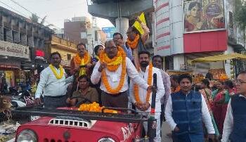 ସମ୍ବଲପୁର ରେ ଓବିସି ଜନ ଜାଗରଣ ରଥ କୁ ବିପୁଳ ସ୍ୱାଗତ