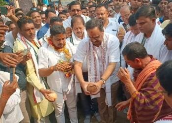 ମା’ ଭଗବତୀ ପୀଠ ରୂପାନ୍ତରଣ ପ୍ରକଳ୍ପ ଭିତ୍ତିପ୍ରସ୍ତର ସ୍ଥାପନ କଲେ – ସାଂସଦ ମାନସ ରଂଜନ ମଙ୍ଗରାଜ