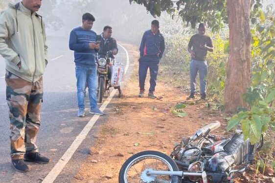 ବାଇକ୍ ଦୁର୍ଘଟଣାରେ ଚାଳକ ମୃତ