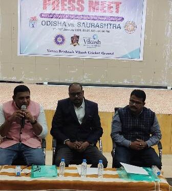 CK Naidu Trophy match between Odisha and Saurastra at Krishna Vikas Ground from 7th