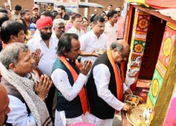 ରାୟପୁର ଠାରେ ନନ୍ଦିଘୋଷ ରଥ ଚକକୁ ବିପୁଳ ସ୍ୱାଗତ ସମ୍ବର୍ଦ୍ଧନା