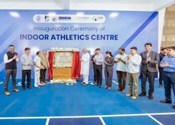 Chief Minister Naveen Patnaik inaugurates India’s First Indoor Athletics Centre and the State-of-art Indoor Aquatic Center at Kalinga Stadium