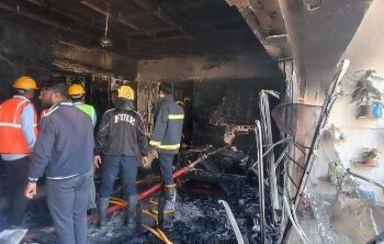  Fire in an eleven-storey building in Hadapsar : Control of fire by fire brigade 