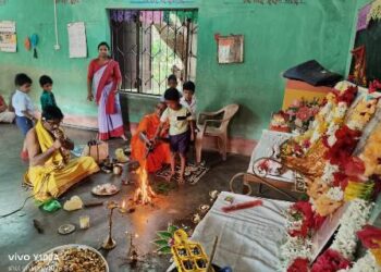ଶିଶୁ ମନ୍ଦିର ପକ୍ଷରୁ ବିଦ୍ୟାରମ୍ଭ ସଂସ୍କାର ଯଜ୍ଞ କାର୍ଯ୍ୟକ୍ରମ