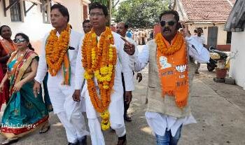 ଲକ୍ଷ୍ମୀପୁର ବିଧାନସଭା ନିର୍ବାଚନମଣ୍ଡଳୀ ପ୍ରାର୍ଥୀ କୈଳାସ କୁଲେସିକାଙ୍କ ସହିତ କାଳିରାମ ଙ୍କ ପ୍ରାର୍ଥୀ ପତ୍ର ଦାଖଲ, ବାଜା, ନାଚରେ ଉଛୁଳି ଉଠିଲା ସହର