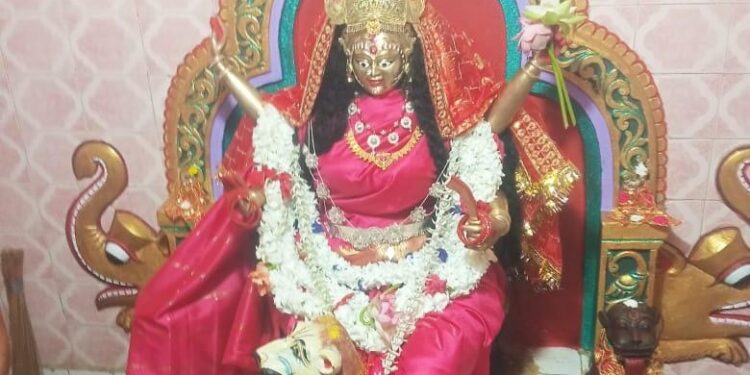 ଜାଗୁଳେଇଙ୍କ ବାସନ୍ତିକ ଦୁର୍ଗାପୂଜା : କାତ୍ୟାୟନୀ ବେଶରେ ଦର୍ଶନ ଦେଲେ ମା