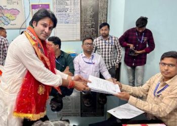 ନାମାଙ୍କନ ପତ୍ର ଦାଖଲରେ ଶକ୍ତି ପ୍ରଦର୍ଶନ କଲେ କୋରେଇ ବିଜେପି ବିଧାୟକ ପ୍ରାର୍ଥୀ ଆକାଶ ଦାସନାୟକ  