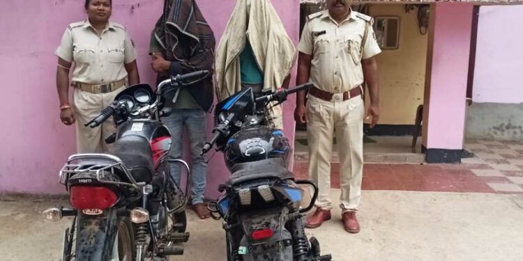 ଦୁଇ ଚୋର ଗିରଫ ହେବା ସହ ୨ ଟି ବାଇକ୍ ଜବତ କଲା ବଳଙ୍ଗା ପୋଲିସ୍