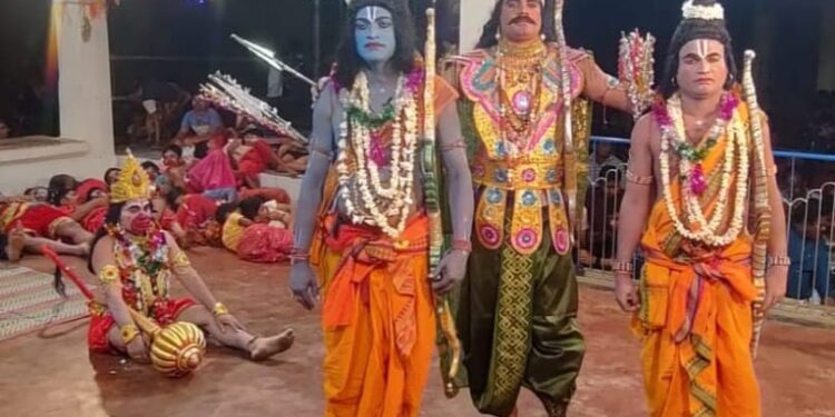 ଧଣ୍ଡାମୁଣ୍ଡା ଶ୍ରୀରାମ ଲୀଳାରେ ମହି ରାବଣ ବଧ ମଞ୍ଚସ୍ଥ