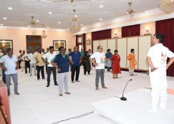 ରାଜଭବନରେ ଅନ୍ତର୍ଜାତୀୟ ଯୋଗ ଦିବସ ପାଳିତ