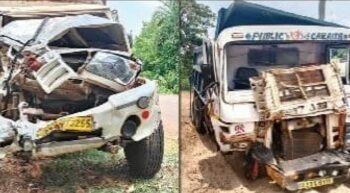 ଷଣ୍ଢପୁର ନିକଟରେ ହାଇୱ। ପିକଅପ ଭ୍ୟାନ ଧକ୍କାରେ ଦୁଇ ଆହତ