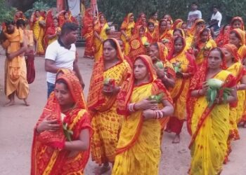 ଜନ୍ମେଜୟପୁର ଗ୍ରାମର ମା, ଦୁଲାଦେଇଙ୍କ ନୂତନ ମନ୍ଦିର ପ୍ରତିଷ୍ଠା ପାଇଁ କଳସ ଶୋଭାଯାତ୍ରା