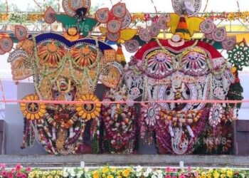 ସ୍ନାନବେଦୀ ରେ ହାତୀବେଶ ରେ ଦର୍ଶନ ଦେଲେ ଶ୍ରୀବିଗ୍ରହ