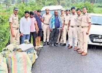 ୫କୁଇଣ୍ଟଲ ଗଞ୍ଜେଇ ଜବତ – ୪ ଗିରଫ