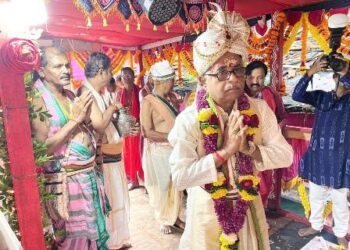 ନଭି ମୁମ୍ବାଇର ଖାରଘର ଜଗନ୍ନାଥ ମନ୍ଦିରରେ ବାହୁଡ଼ା ଯାତ୍ରା