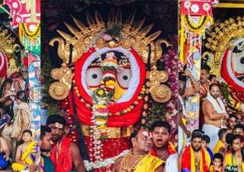 ମହଣ ମହଣ ସୁନାରେ ବେଶ ହେଲେ ଶ୍ରୀବିଗ୍ରହ : ଶ୍ରୀବିଗ୍ରହ ଙ୍କ ଆଗରେ ବସିଲେ ସେବକ ଦର୍ଶନ ରୁ ବଞ୍ଚିତ ଭକ୍ତ