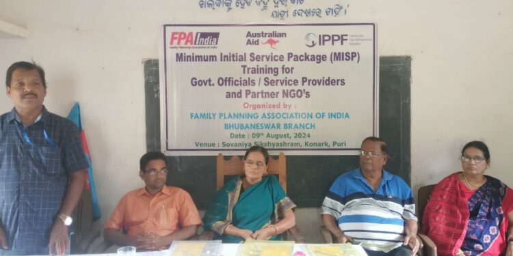 ବିପର୍ଯୟ ସମୟରେ ଯୌନ ଓ ସ୍ଵାସ୍ଥ୍ୟ ପ୍ରଜନନ ର ଉପାଦୟତା ଶୀର୍ଷକ ତାଲିମ୍