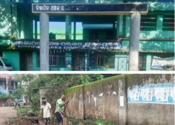 ବର୍ଷା ଜଳ ନିଷ୍କାସନ ପାଇଁ ଏନଏସି ତରଫରୁ ଡ୍ରେନ ସଫା