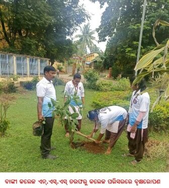 ବାଙ୍କୀ କଲେଜ ଏନ୍‌.ଏସ୍‌.ଏସ୍ ତରଫରୁ କଲେଜ ପରିସରରେ ବୃକ୍ଷରୋପଣ