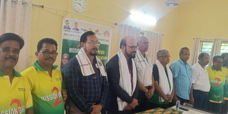 ଭୁବନେଶ୍ୱର କଳିଙ୍ଗ ବିହାର କେ- 5 ରେ ରୋଟାରୀ କ୍ଲବ ଭୁବନେଶ୍ବର ହେରିଟେଜର ବ୍ୟାପକ ବୃକ୍ଷ ରୋପଣ କାର୍ଯ୍ୟକ୍ରମ ଅନୁଷ୍ଠିତ