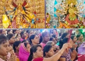 ମା ଜଗତ ଜନନୀଙ୍କ ନବରାତ୍ର ପୂଜା ଅବସରରେ ପାରଳାଖେମୁଣ୍ଡି ସହର ଚଳଚଞ୍ଚଳ