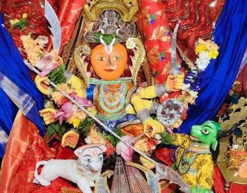 ସପ୍ତମୀରେ ମା’ରାମଚଣ୍ଡୀଙ୍କ ସିଂହ ବାହୀନି ବେଶ