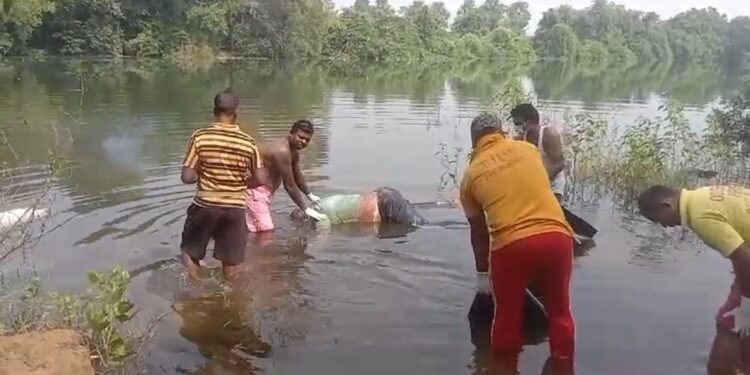 ମଲାଗୁଣି ନଦୀରୁ ଅଛିହ୍ନା ବ୍ୟକ୍ତି ର ଶବ ଉଦ୍ଧାର