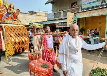 ପ୍ରଭୁ ଶ୍ରୀଜଗନ୍ନାଥଙ୍କୁ ପୋଢୁଆଁ ଭାର ମାଧବରୁ ଶ୍ରୀମନ୍ଦିର ଗଲା