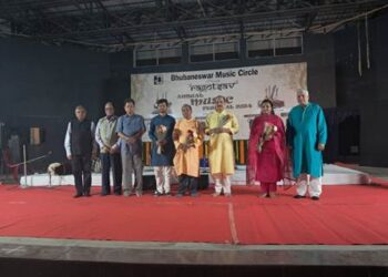 The concluding evening of RAGOTSAV 2024 showcased HINDUSTANI VOCAL and SUR TAAL BRAHMA PERCUSSION ENSEMBLE