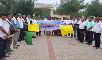 କୋଣାର୍କ ଉତ୍ସବ ଉପଲକ୍ଷେ ସାମ୍ବାଦିକ ସଂଘ ପକ୍ଷରୁ ବେଳାଭୂମି ପଦଯାତ୍ରା କାର୍ଯ୍ୟକ୍ରମ