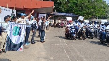 ଦାୟିତ୍ୱପୂର୍ଣ୍ଣ ଗାଡ଼ି ଚାଳନାକୁ ପ୍ରୋତ୍ସାହିତ କରିବା ପାଇଁ ବାଇକ ରାଲି ଓ ସିଗ୍ନେଚର କ୍ୟାମ୍ପେନ ଆୟୋଜିତ