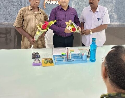 ବାଙ୍କୀର ନୂତନ ଉପଜିଲ୍ଲାପାଳଙ୍କୁ ପ୍ରେସକ୍ଲବ ପକ୍ଷରୁ ସମ୍ବର୍ଦ୍ଧନା