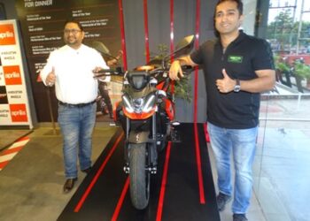 Experience the Thrill : Aprilia Tuono 457 commences test rides and deliveries in Bhubaneshwar at Hindustan Wheels