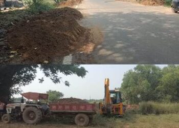ଗୋପ ବାଲିଘାଇ ରାସ୍ତା କାର୍ଯ୍ୟ ସରିବା ପୂର୍ବରୁ ମଝିରେ ଫାଟ