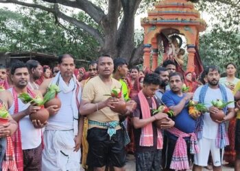 ମା’ ଖରାଖାଇ ପୀଠରେ ବିଶ୍ଵଶାନ୍ତି ମହାଯଜ୍ଞ ଉପଲକ୍ଷେ କଳସ ଯାତ୍ରା