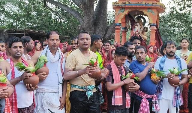 ମା’ ଖରାଖାଇ ପୀଠରେ ବିଶ୍ଵଶାନ୍ତି ମହାଯଜ୍ଞ ଉପଲକ୍ଷେ କଳସ ଯାତ୍ରା