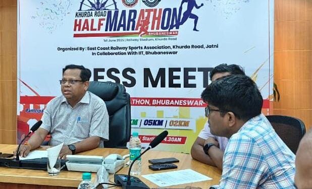 ଇଷ୍ଟକୋଷ୍ଟ ରେଲୱେ ସ୍ପୋର୍ଟସ ଆସୋସିଏସନ ଖୋର୍ଦ୍ଧାରୋଡ୍ ଦ୍ୱାରା “ହାଫ୍ ମାରାଥନ୍ ୨୦୨୫” ଆୟୋଜିତ