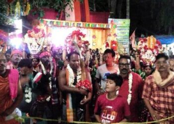ମା’ ପାଟ୍ଟଖଣ୍ଡା ଠାକୁରାଣୀ ଯାତ୍ରାର ନଗର ଭ୍ରମଣ ଆରମ୍ଭ : ଚତୁର୍ଥ ଦିନରେ ପଣସପଡି ର ମେଦ୍ରି ସାହି ପରିଭ୍ରମଣ – ଶତାଧିକ ଭକ୍ତ ଙ୍କ ସମାଗମ
