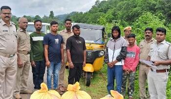 ଆର -ଉଦୟଗିରି ପୋଲିସ ୧୨୩ କେଜି ଗଞ୍ଜେଇ ସହ ୩ ଗିରଫ