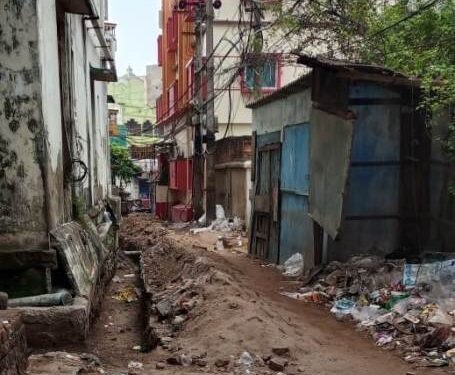 ସ୍ବର୍ଗଦ୍ବାର ଅନନ୍ତଶୟନ ଲେନ ରାସ୍ତାର ଦୂରାବସ୍ଥା