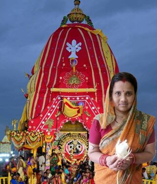 ରଥ ଉପରେ ଶ୍ରୀଜଗନ୍ନାଥ ଙ୍କୁ ଲାଗି ହେଲା ବ୍ରହ୍ମକମଳ