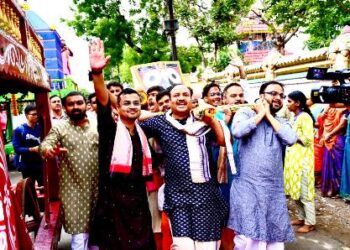 Raipur’s Jagannath Temple Hosts Bahuda Yatra Amid Fanfare