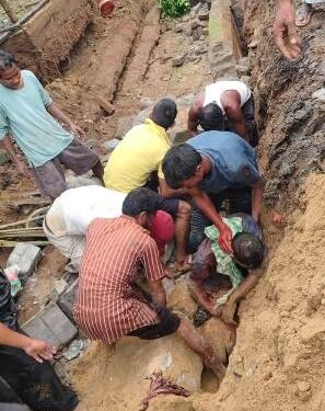 ଡ୍ରେନ୍ କାମ ବେଳେ ପାଚେରୀ ଓଲଟିଲା : ୨ଜଣ ମୃତ, ଜଣେ ଗୁରୁତର