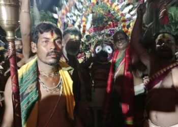 ଧ୍ୟାନକୁଦ ପୀଠରେ ଶ୍ରୀଜୀଉ ମାନଙ୍କର ନୀଳାଦ୍ରି ବିଜେ