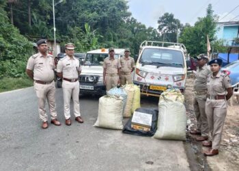 କୁଣ୍ଡା ବସ୍ତା ଭିତରେ ନେଉଥିଲେ ଗଞ୍ଜେଇ, ମାଡିବସିଲା ମୋହନା ପୋଲିସ